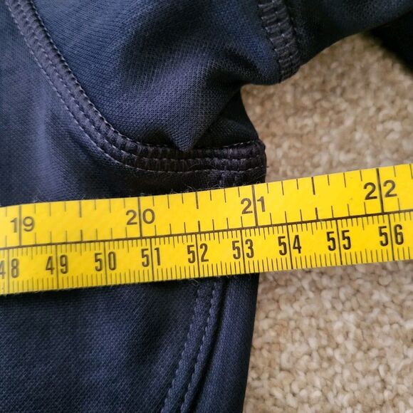 Champion Elite 1/4 Zip Hoodie Mens M Blue Athleisure Kangaroo Pocket Long Sleeve - Picture 6 of 7